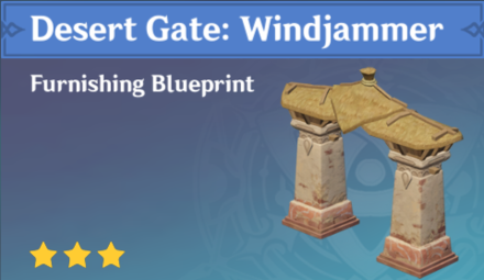 Genshin Impact - How to Get Desert Gate: Windjammer Furnishing