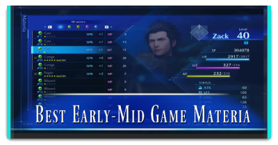 Best Early-Mid game materia top Banner