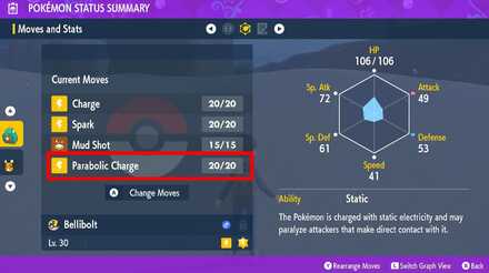 Bellibolt Egg Move, Sixth Step - Pokemon Scarlet and Violet (SV)