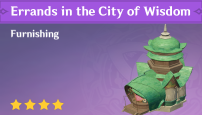 Genshin Impact - How to Get Errands in the City of Wisdom Furnishing