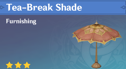 Genshin Impact - How to Get Tea-Break Shade Furnishing