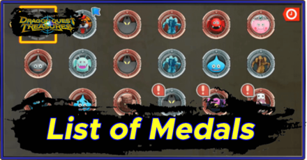 Dragon Quest Treasures - List of All Medals
