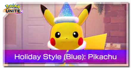 Pokemon UNITE - Holiday Style (Blue) - Pikachu Banner