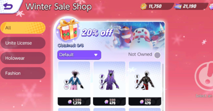 Pokemon UNITE - Winter Sale Shop Buy With Aeos Gems Only