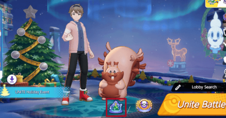 Pokemon UNITE - Winter Sale Shop Navigation