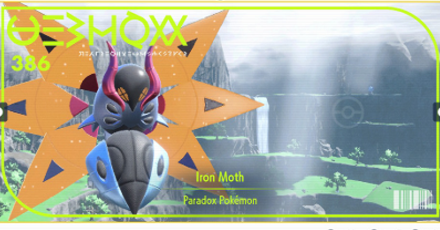 Pokemon Scarlet and Violet - Iron Moth Pokedex