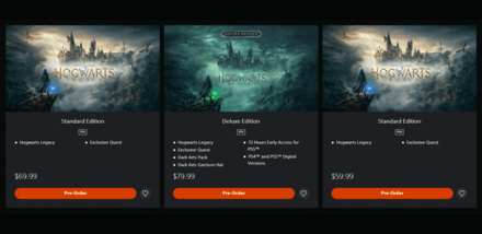 Hogwarts Legacy - PS Game Editions
