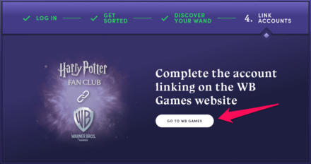 Hogwarts Legacy - Step 4 Link WB Games account
