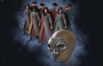 Hogwarts Legacy - Beaked Skull Mask with Robes