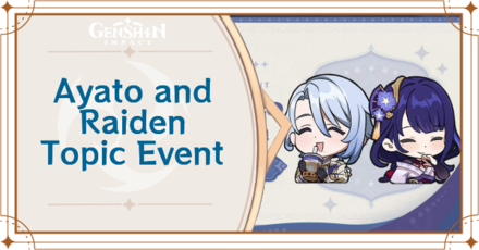 Genshin Impact - Kamisato Ayato and Raiden Shogun Topic Event Top Banner