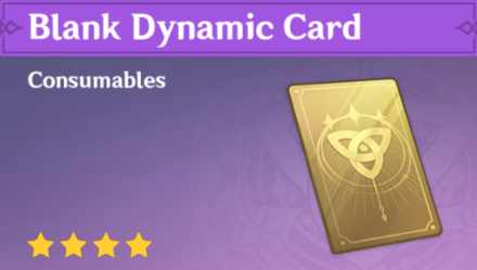 Genshin Impact - How to Get Blank Dynamic Card and Effects