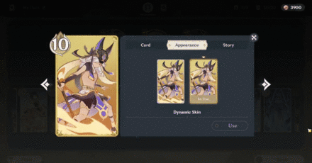 Genshin - Character Card with Dynamic Skin