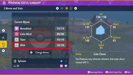 Getting the Wish move - Pokemon Scarlet and Violet (SV)