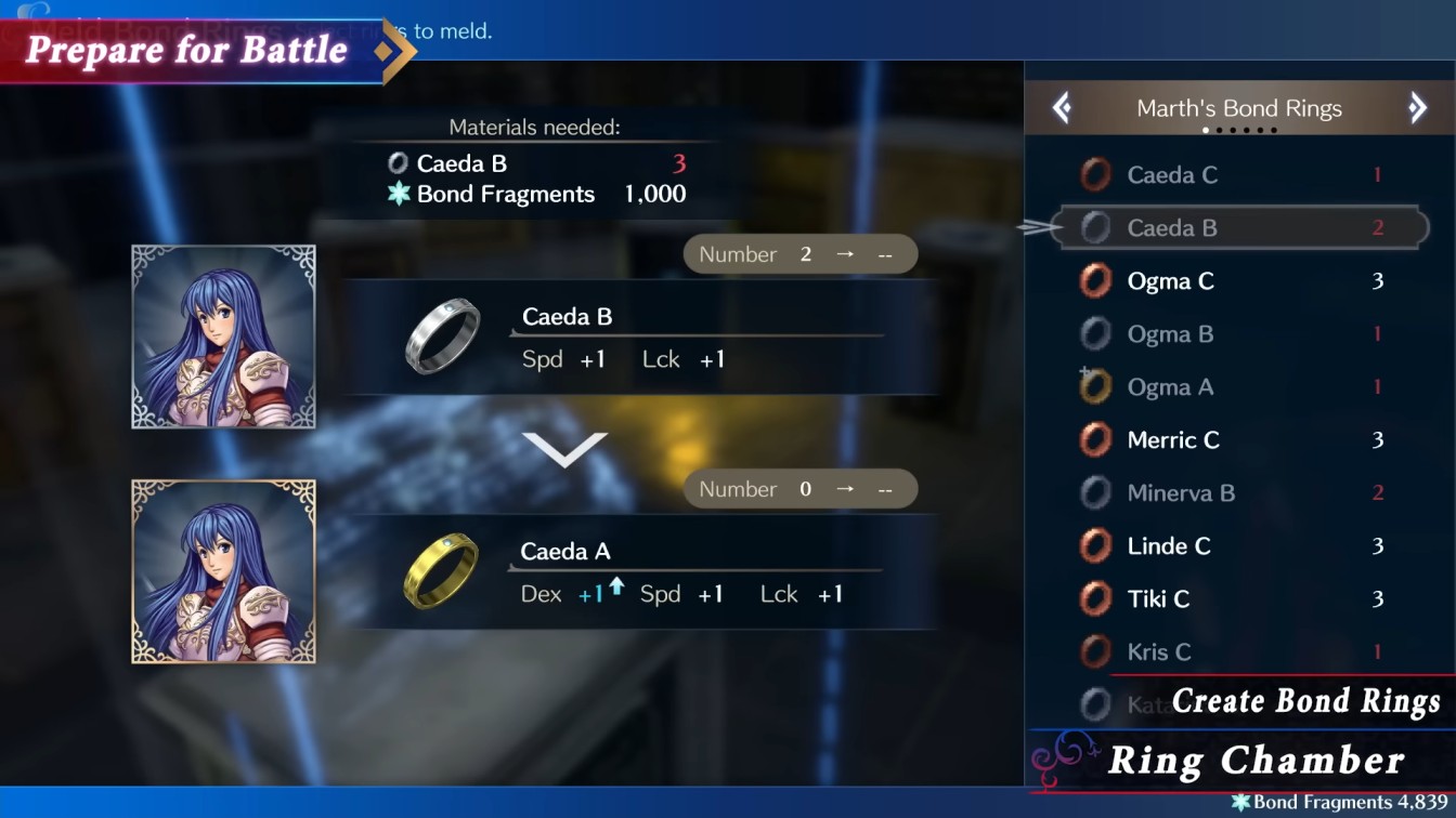 Fire Emblem Engage Melding Rings