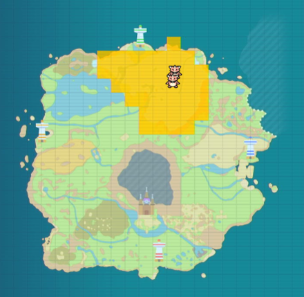 Delibird Location Map