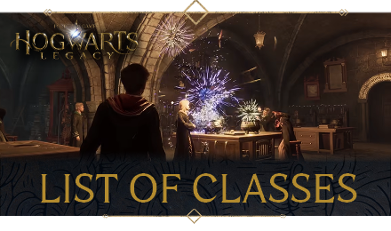 Hogwarts Legacy - List of Classes Banner