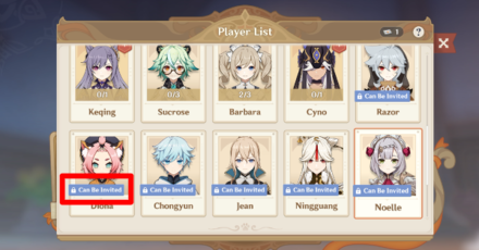 Genshin - How to Invite Characters for Duel Step 2