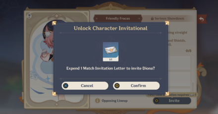 Genshin - How to Invite Characters for Duel Step 3