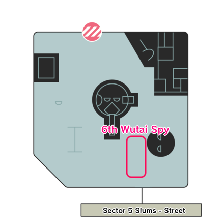 Crisis Core Reunion - Sixth Wutai Spy Location