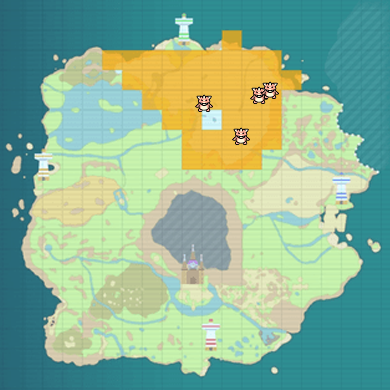 Froslass Location Map