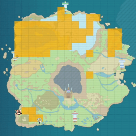 Golduck Location Map