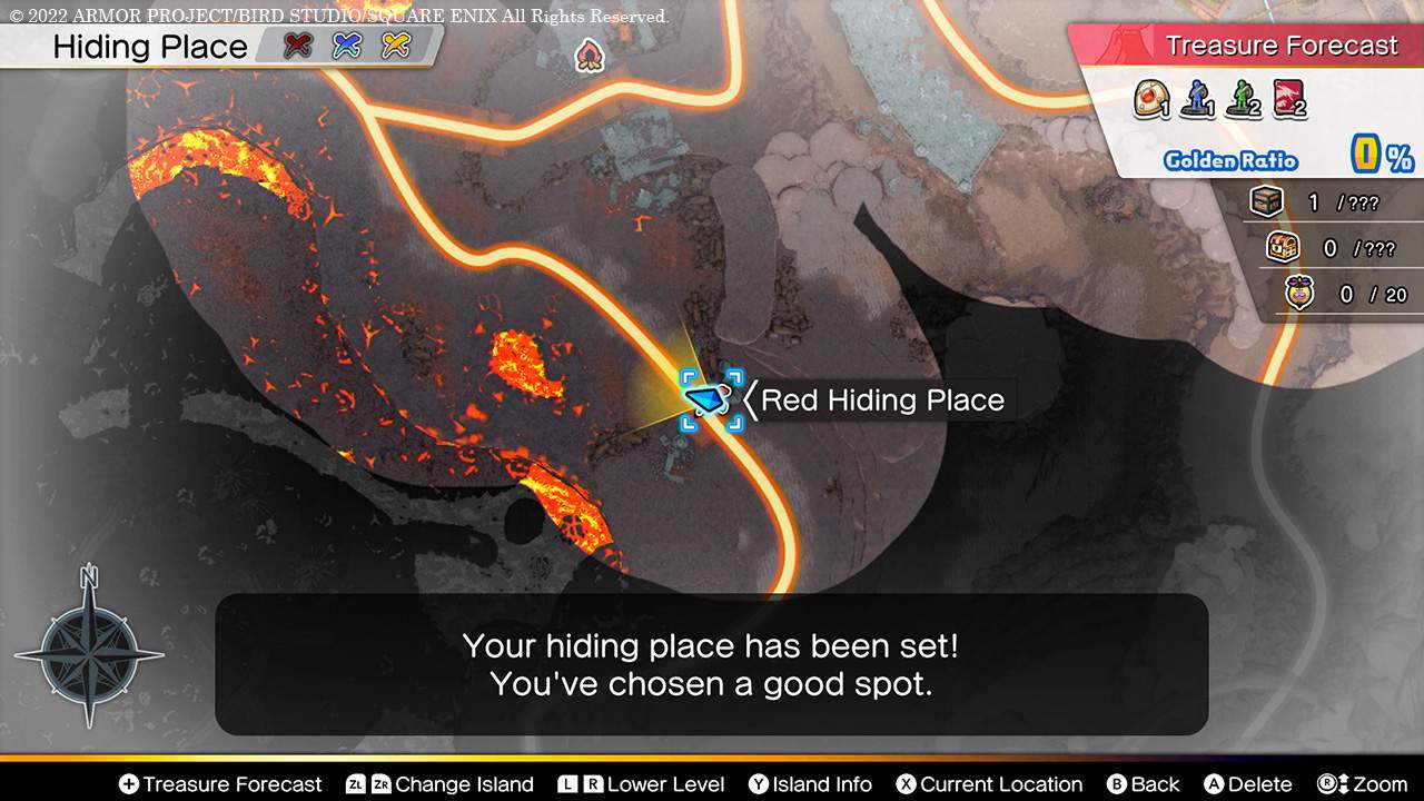 DQ Treasures - hiding a treasure