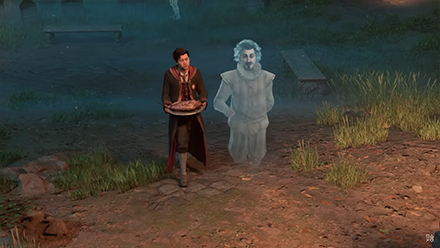 Hogwarts Legacy - Nearly Headless Nick Talking to the Player