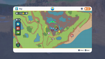 Pokemon Scarlet and Violet SV South Province (Area Five) Map Location, size440x248