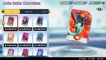 Pokemon UNITE - Dragapult Price and Cost