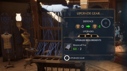 Hogwarts Legacy - Use Loom Upgrade Gear