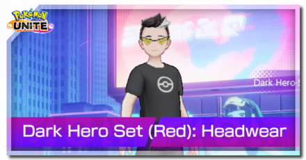 Pokemon UNITE - Dark Hero Set (Red) Headwear Banner