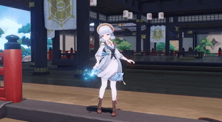 Genshin - Ayaka Skin Preview - Springbloom Missive