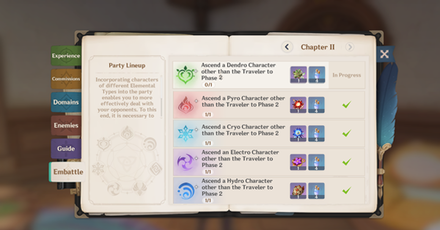 Genshin Impact - Handbook 3.0 Update