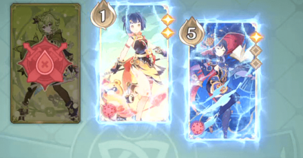 Genshin - Collei Character Invitation Duel - Freeze the enemy cards