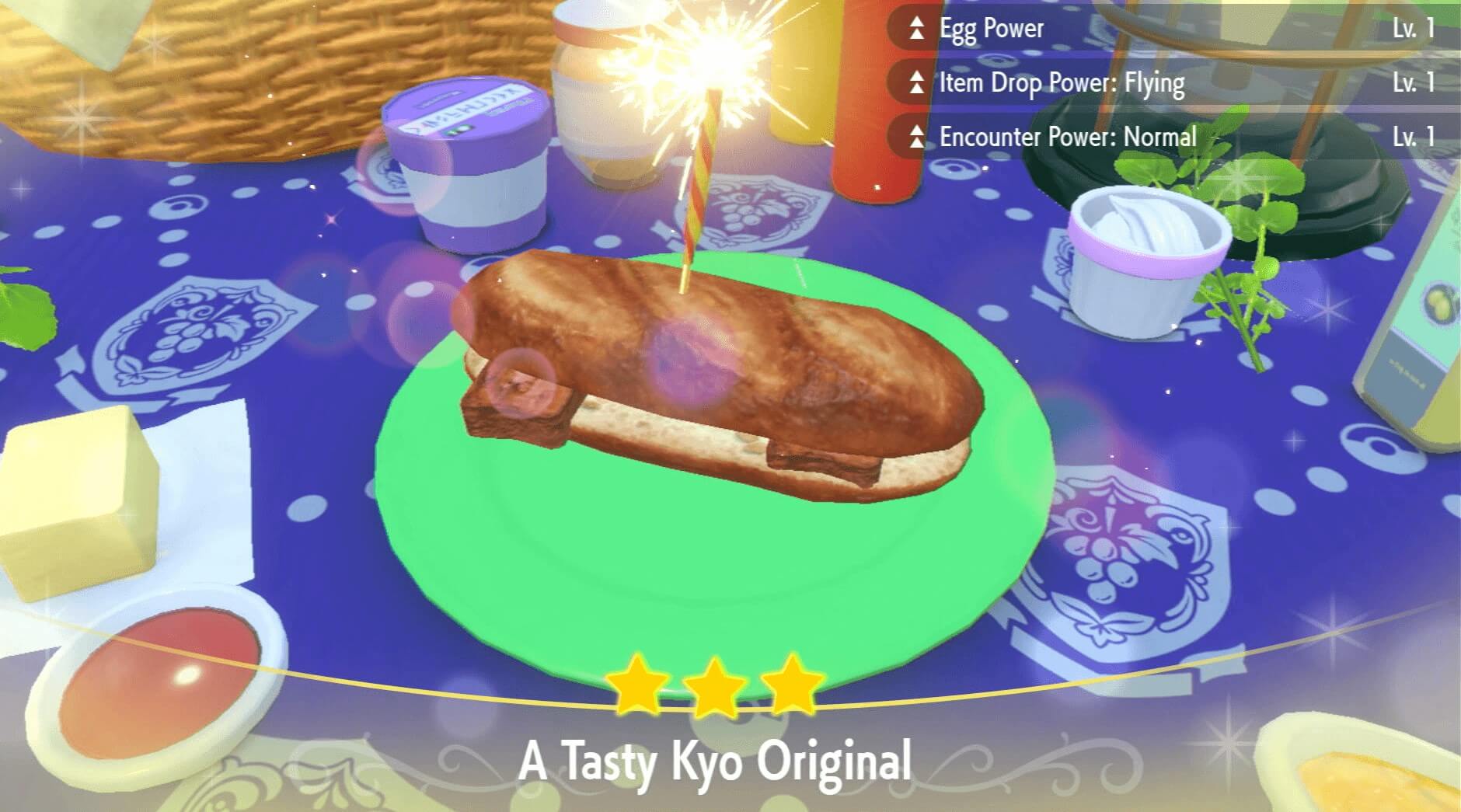 Item Drop Power Flying Bacon Sandwich Lv. 1 - Pokemon Scarlet and Violet (SV)