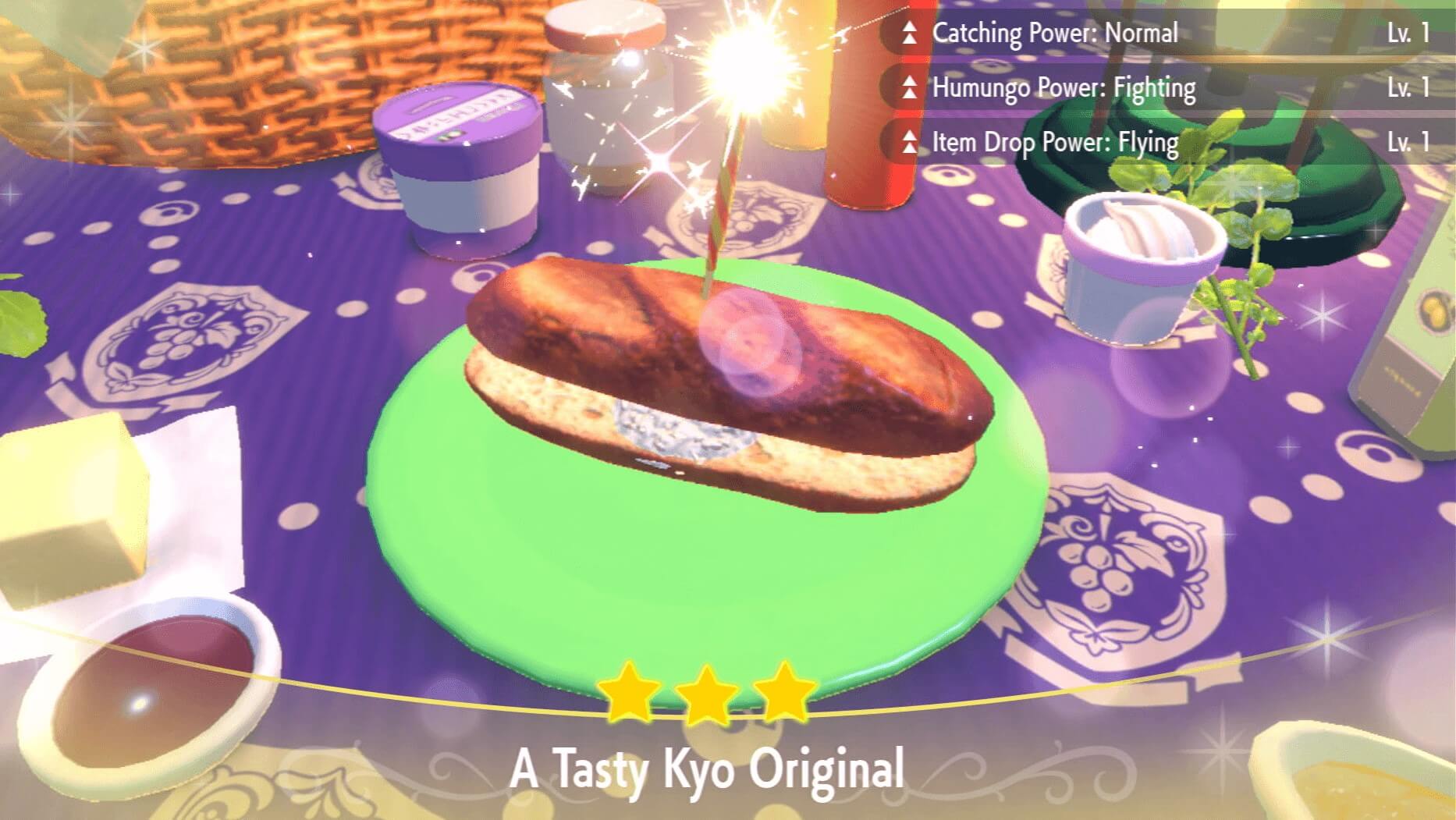 Item Drop Power Flying Rice Sandwich Lv. 1 - Pokemon Scarlet and Violet (SV)