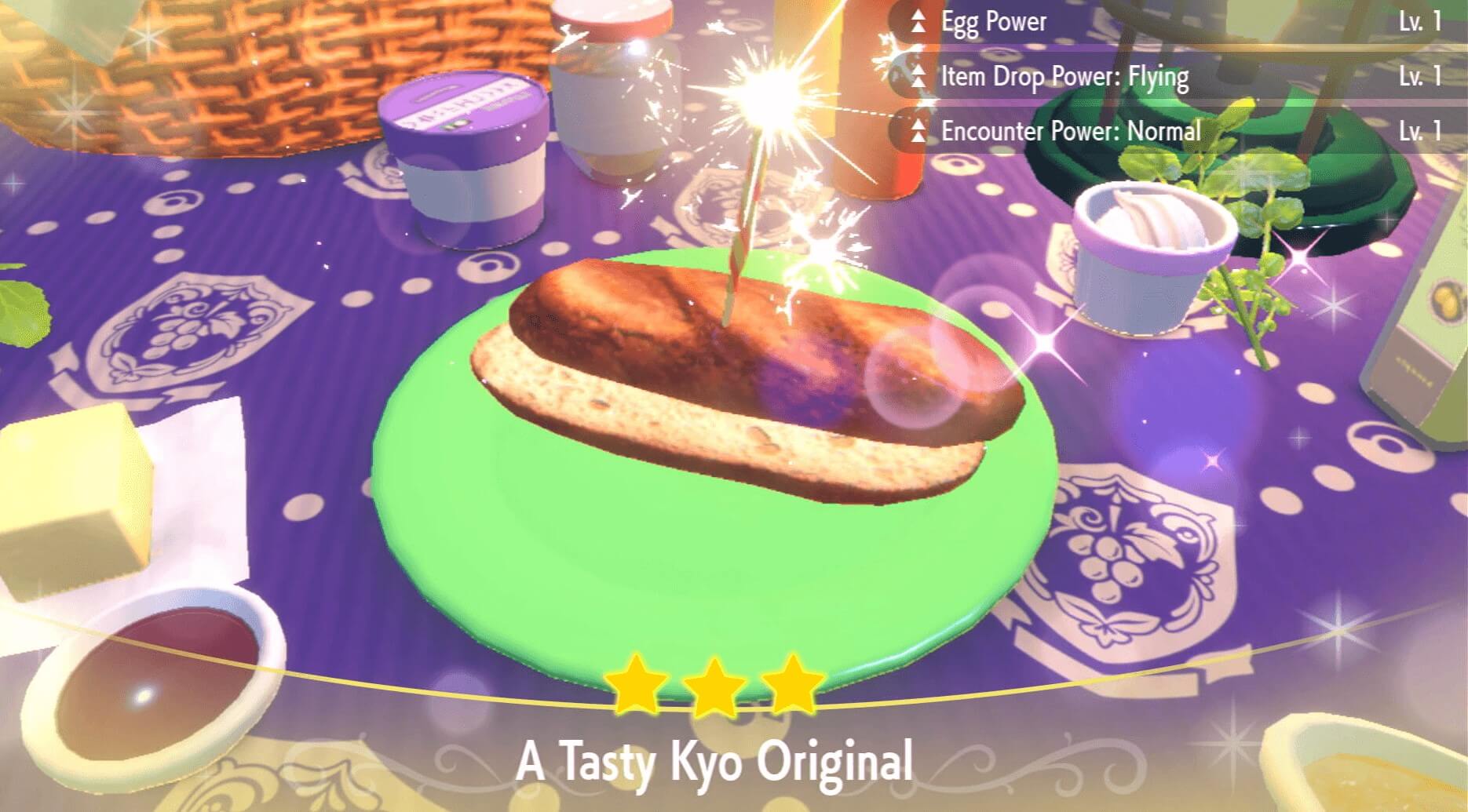 Item Drop Power Flying Yellow Bell Pepper Sandwich Lv. 1 - Pokemon Scarlet and Violet (SV)