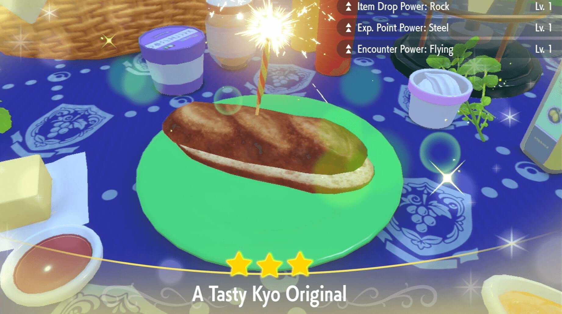 Item Drop Power Rock Egg Sandwich Lv. 1 - Pokemon Scarlet and Violet (SV)