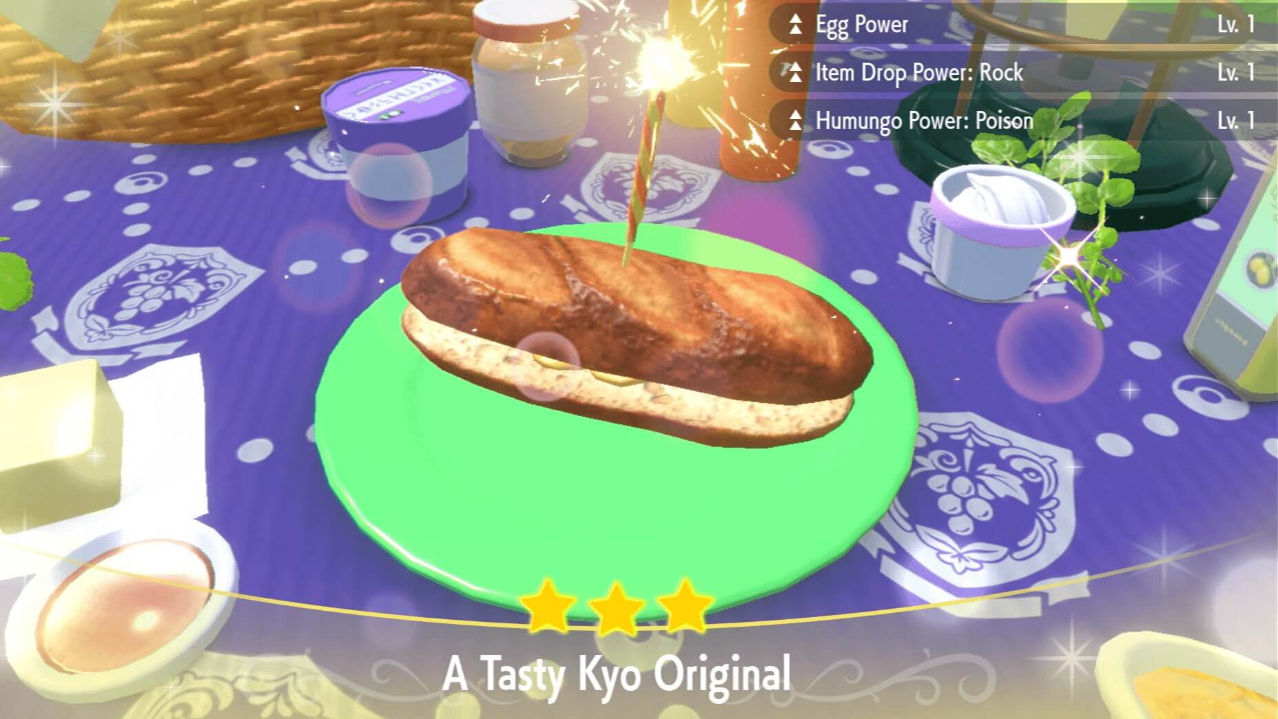 Item Drop Power Rock Noodle Sandwich Lv. 1 - Pokemon Scarlet and Violet (SV)