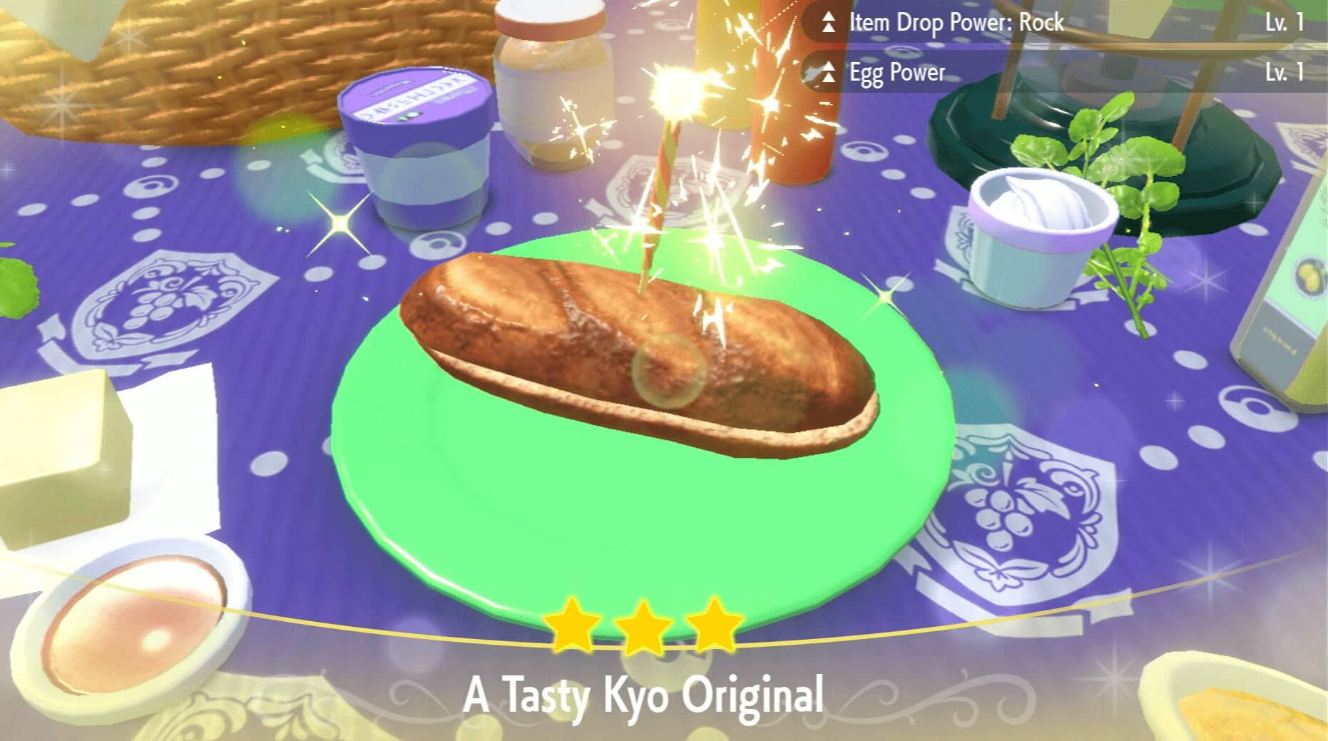 Item Drop Power Rock Jalapeño Sandwich Lv. 1 - Pokemon Scarlet and Violet (SV)