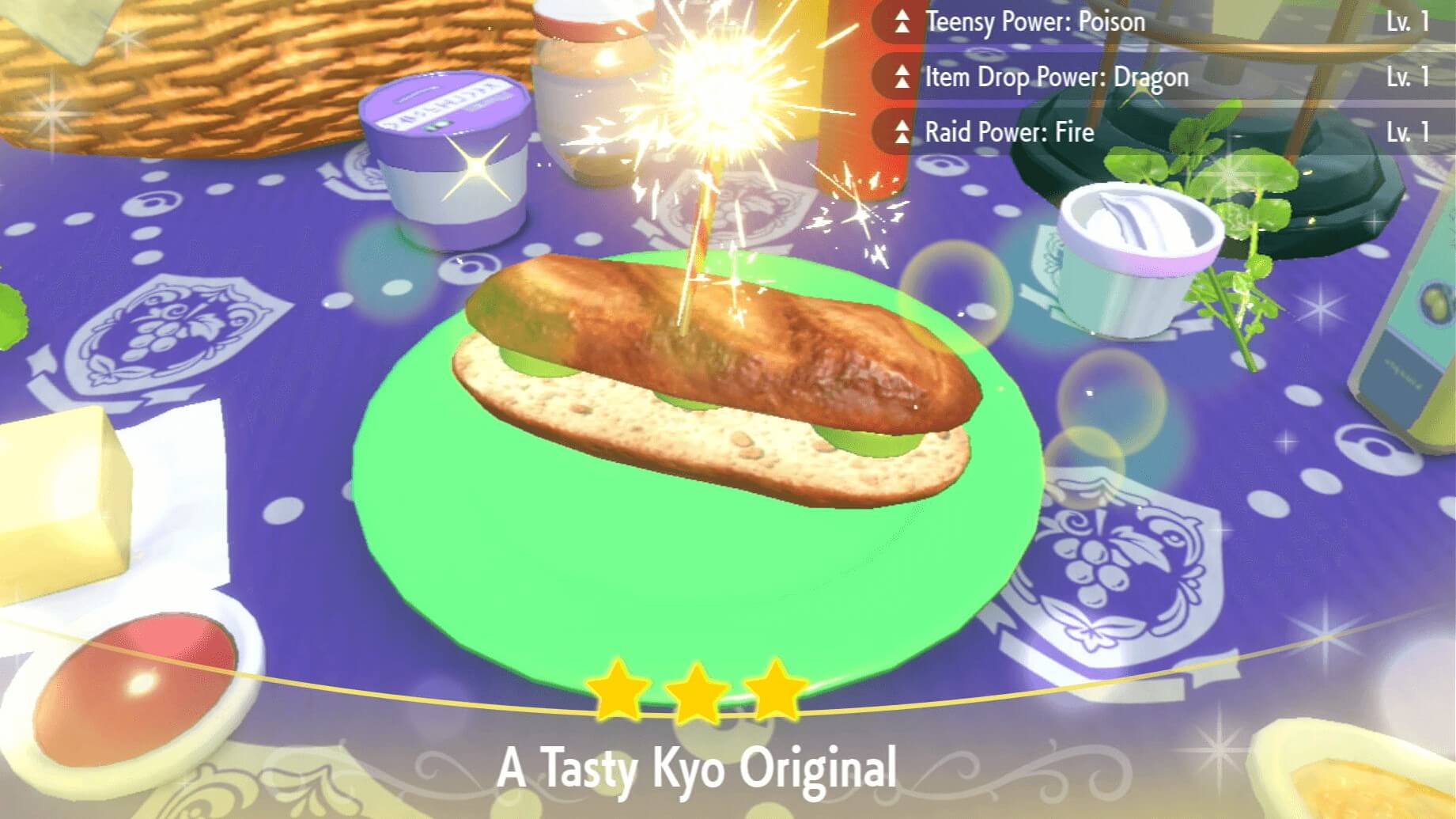 Item Drop Power Dragon Mayonnaise Sandwich Lv. 1 - Pokemon Scarlet and Violet (SV)