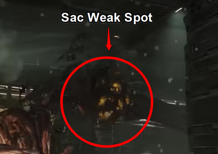 Dead Space Remake 2023 - Sac Weak Spots