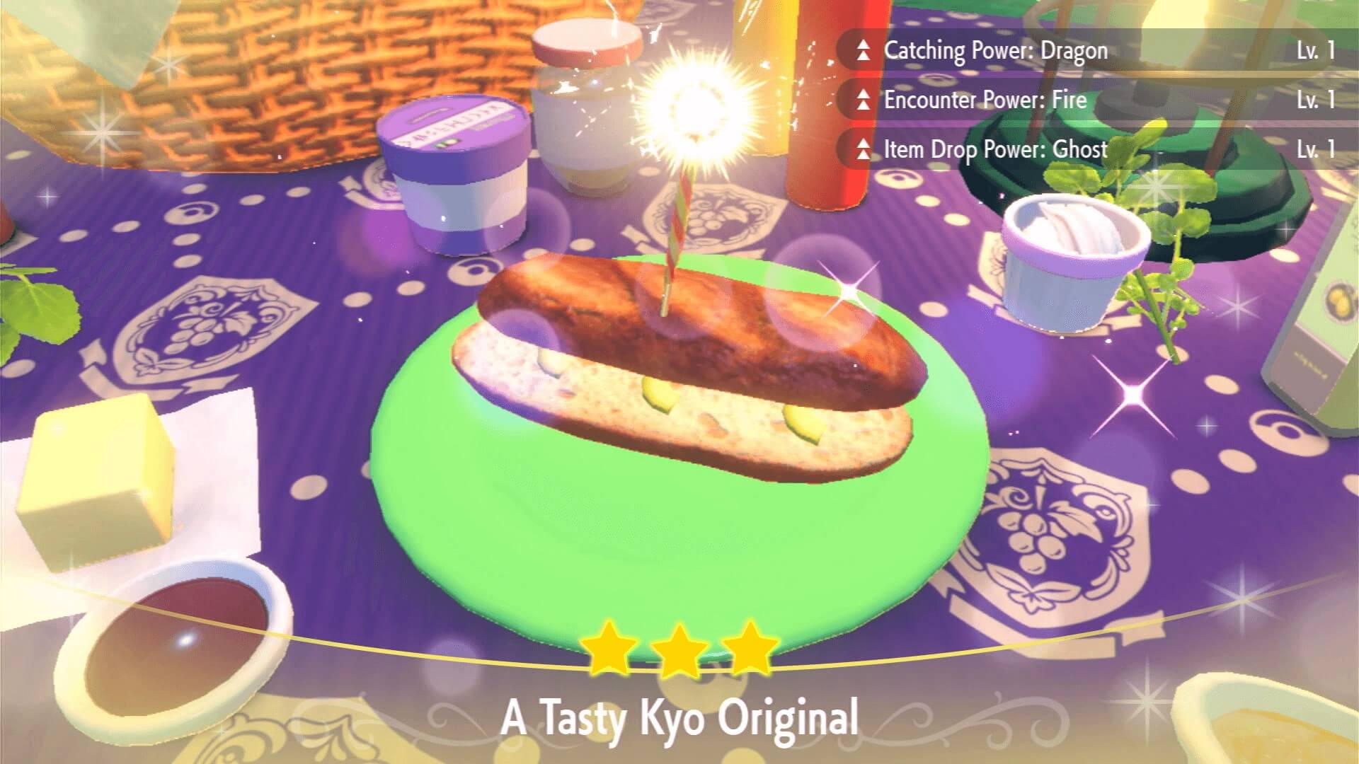 Item Drop Power Ghost Avocado Sandwich Lv. 1 - Pokemon Scarlet and Violet (SV)