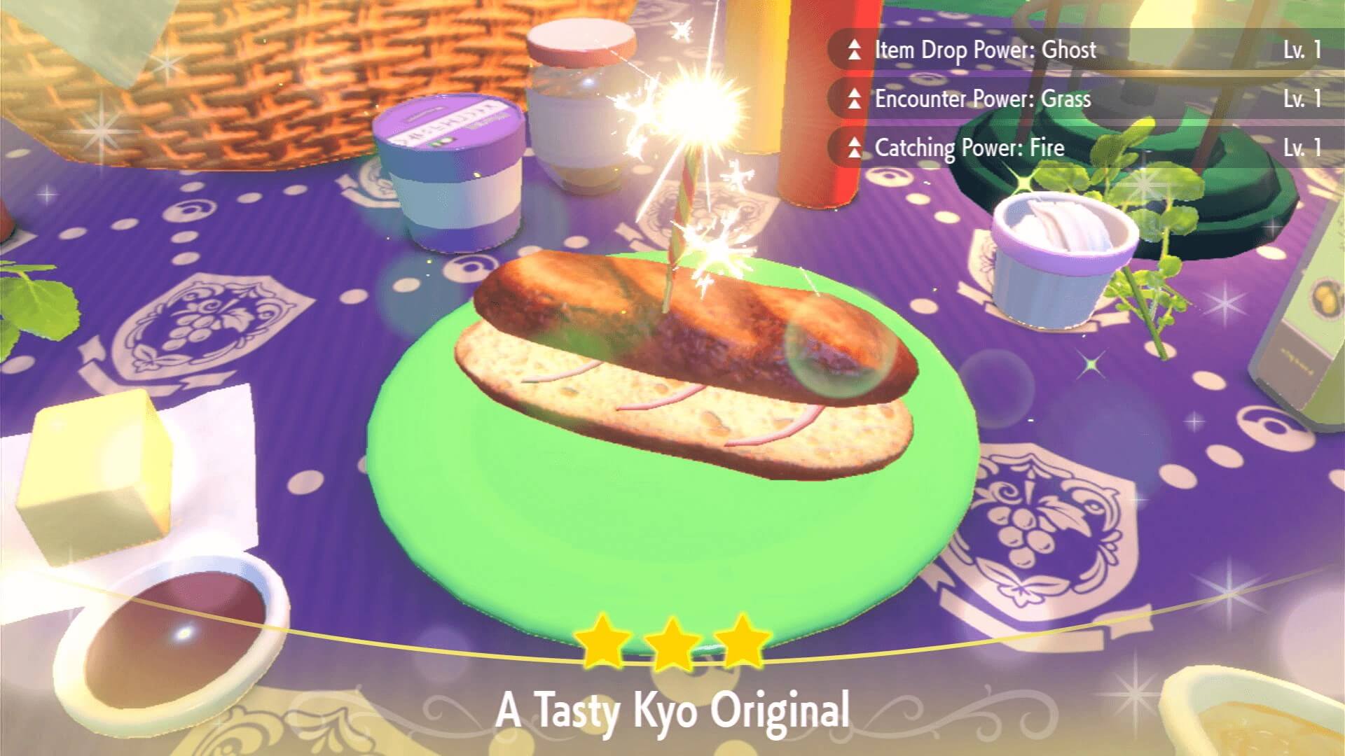 Item Drop Power Ghost Red Onion Sandwich Lv. 1 - Pokemon Scarlet and Violet (SV)