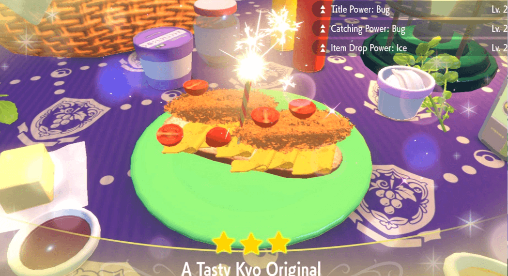 Catching Power Bug Cherry Tomato Sandwich Lv. 2 - Pokemon Scarlet and Violet (SV)