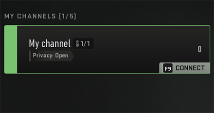 Modern Warfare 2 - Voice Chat Channels