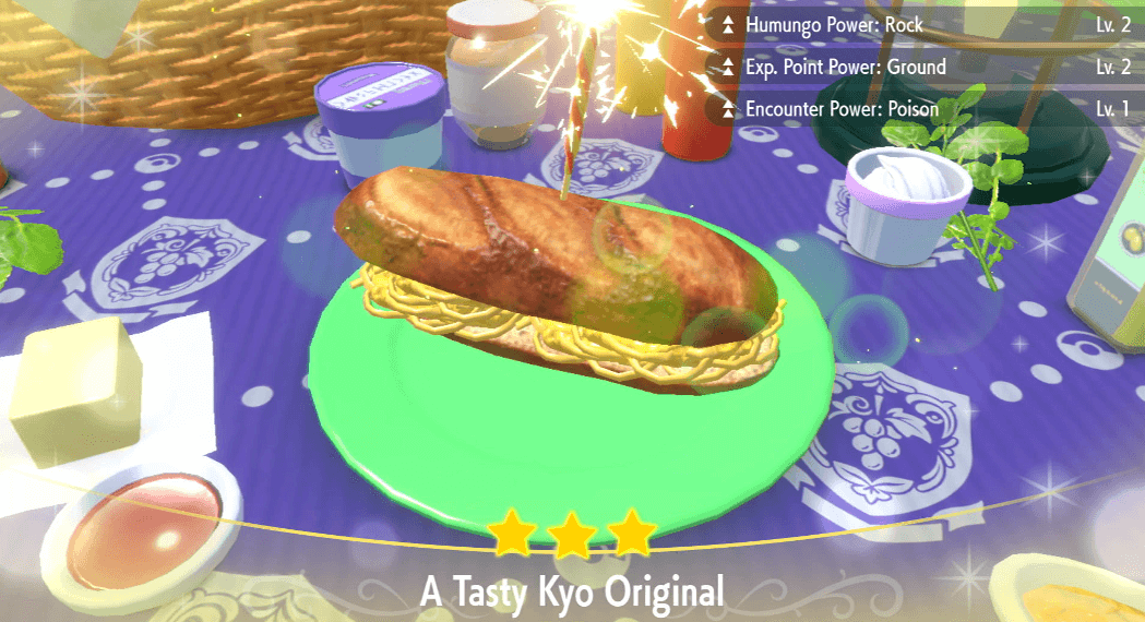 Humungo Power Rock Noodle Sandwich Lv. 2 - Pokemon Scarlet and Violet (SV)