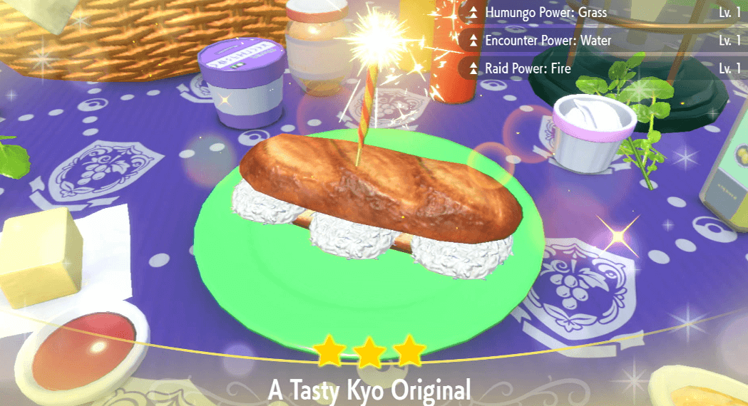 Humungo Power Grass Rice Sandwich Lv. 1 - Pokemon Scarlet and Violet (SV)