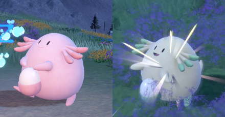 Pokemon Scarlet and Violet  SV - Chansey difference