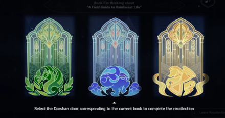 Genshin - Match a Book to a Darshan Door